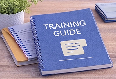 Training Materials printed as a book