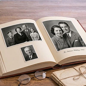 Family History Photo Book Example