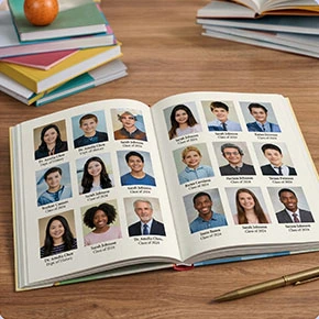 School Yearbook example