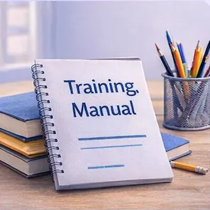 Training manual printed as a book